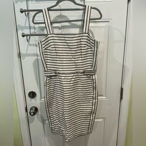 Banana Republic Blue and White Striped Dress